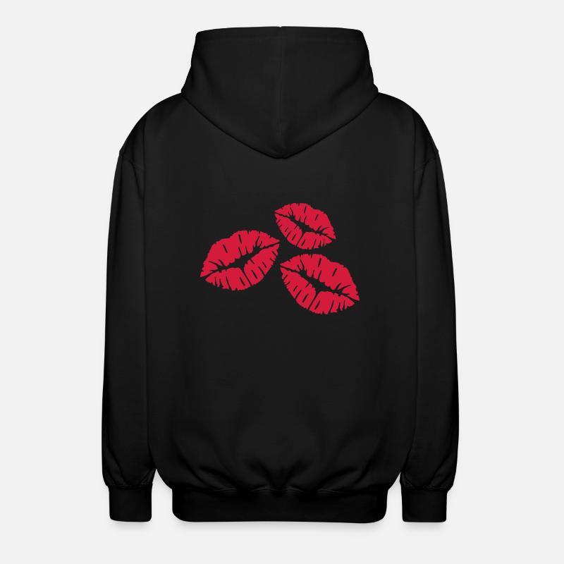 Baiser - Veste à capuche unisexe - noir