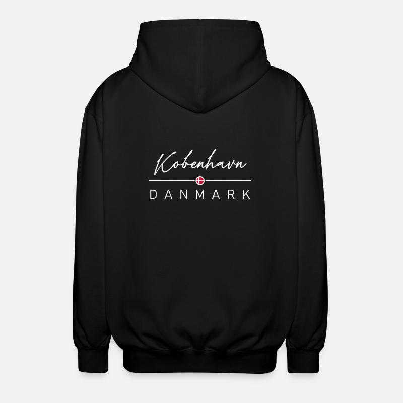 Dänemark - Kobenhavn - Danemark - Danemark - Veste à capuche unisexe - noir