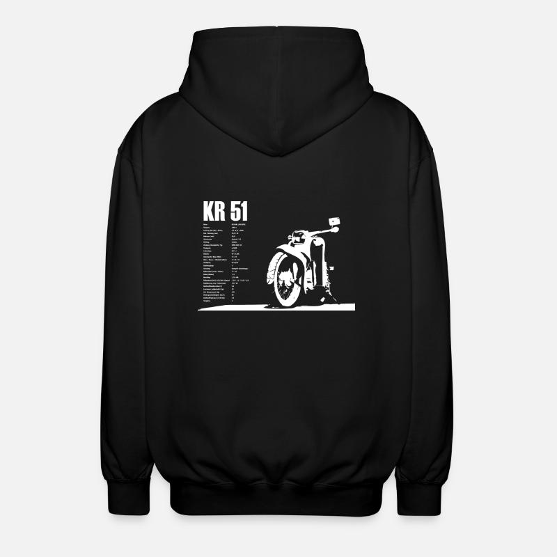 Simson Schwalbe Kr-51 - Unisex Kapuzenjacke - Schwarz