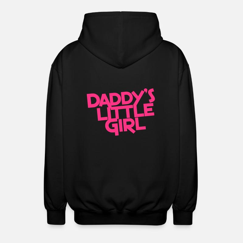 Kleines Mädchen des Vatis - Unisex Kapuzenjacke - Schwarz