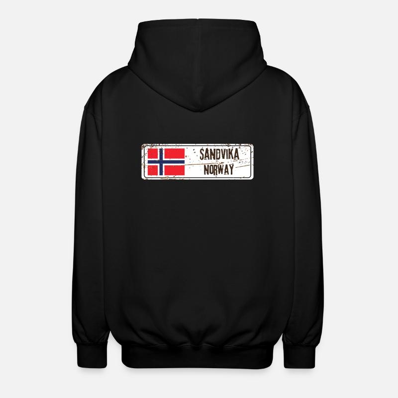 Sandvika, Norvège - Veste à capuche unisexe - noir