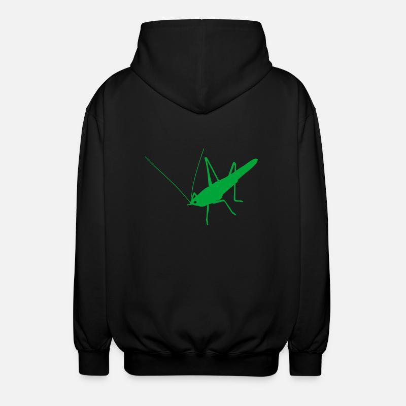 Grashüpfer - Unisex Kapuzenjacke - Schwarz