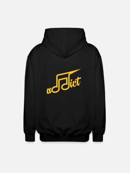 Addict Music - Unisex Kapuzenjacke - Schwarz