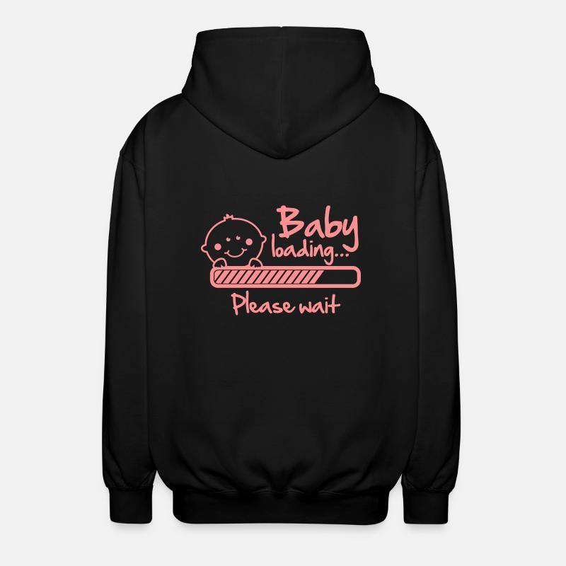 Baby loading - please wait - Veste à capuche unisexe - noir