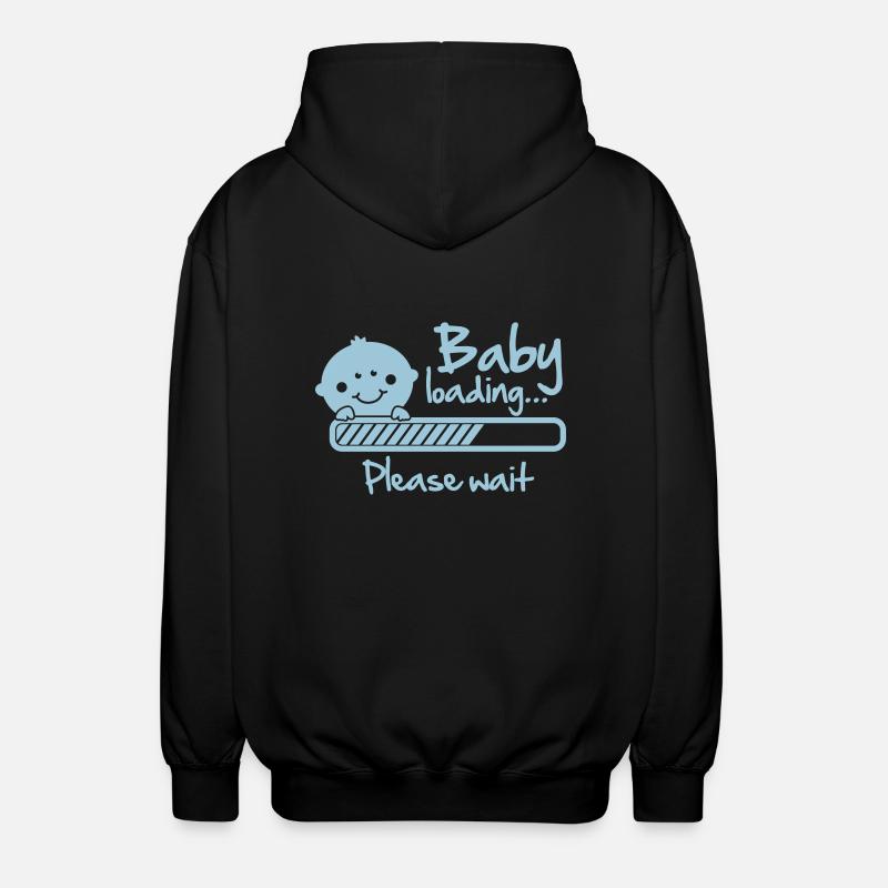 Baby loading - please wait - Veste à capuche unisexe - noir