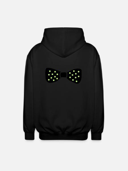 bow_tie - Unisex Hooded Jacket - black