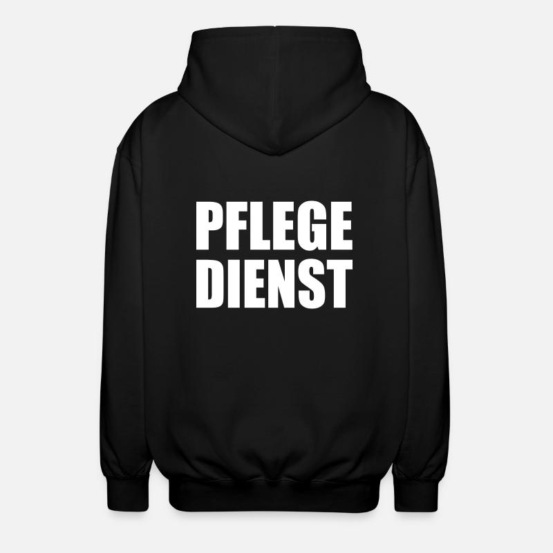 pflegedienst - Unisex Kapuzenjacke - Schwarz
