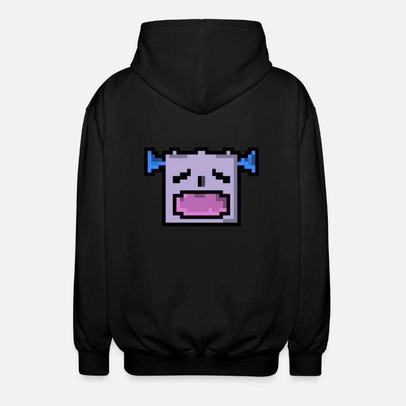 Pixel LOL - Unisex Kapuzenjacke - Schwarz