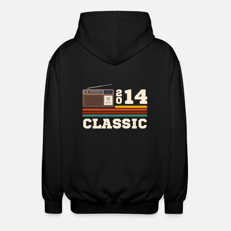 Anniversary 2014 retro classic - Unisex Hooded Jacket - black