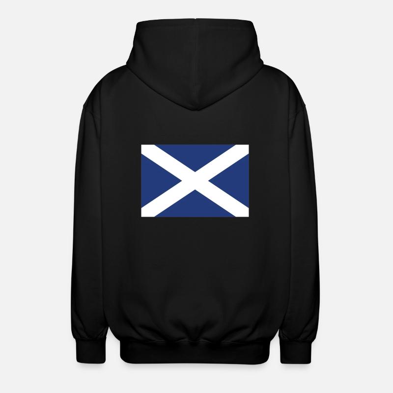 Écosse - drapeau - Veste à capuche unisexe - noir