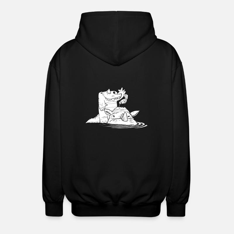 KrokoCrew - Unisex Kapuzenjacke - Schwarz