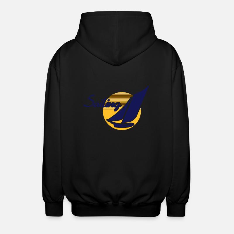 Sailing - Unisex Kapuzenjacke - Schwarz