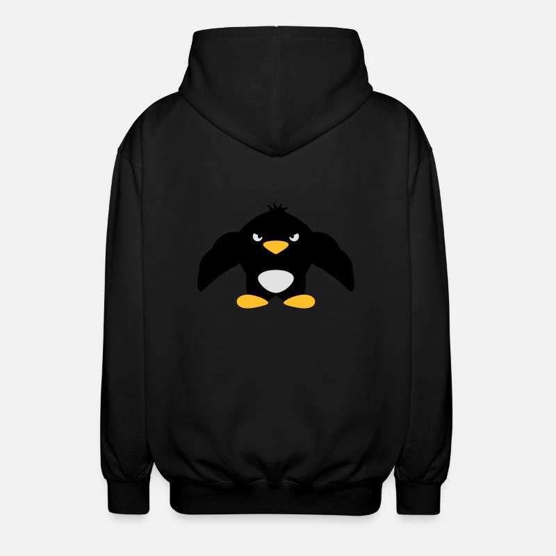 Muscle Penguin - Veste à capuche unisexe - noir
