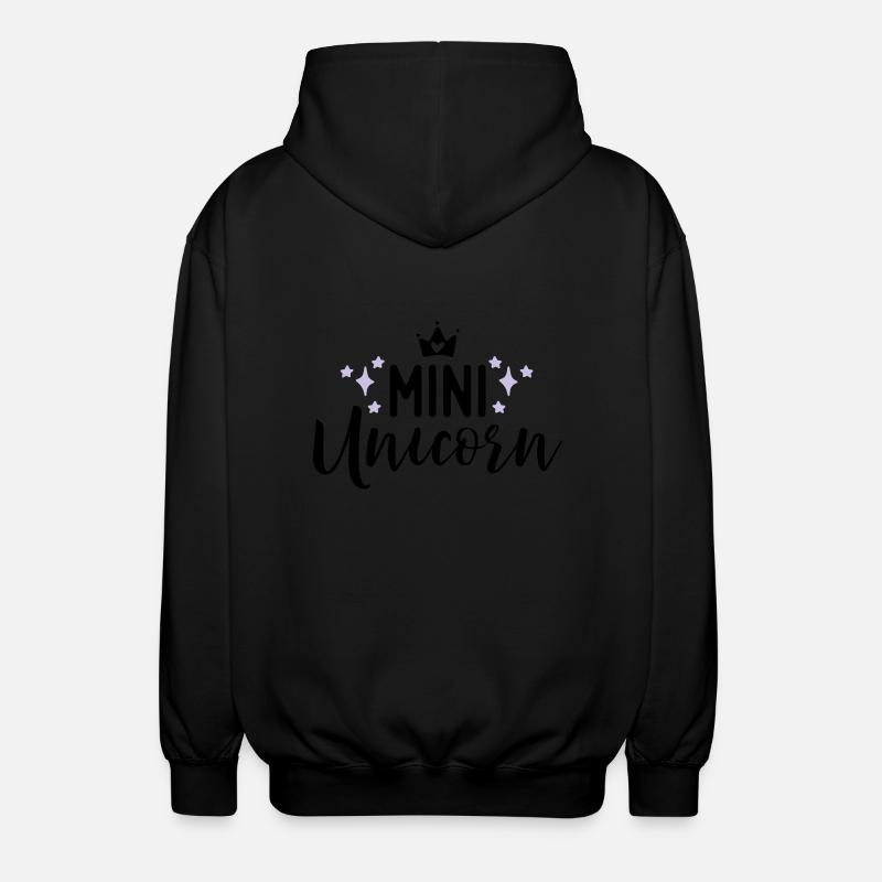 Unicorn - Unisex Kapuzenjacke - Schwarz