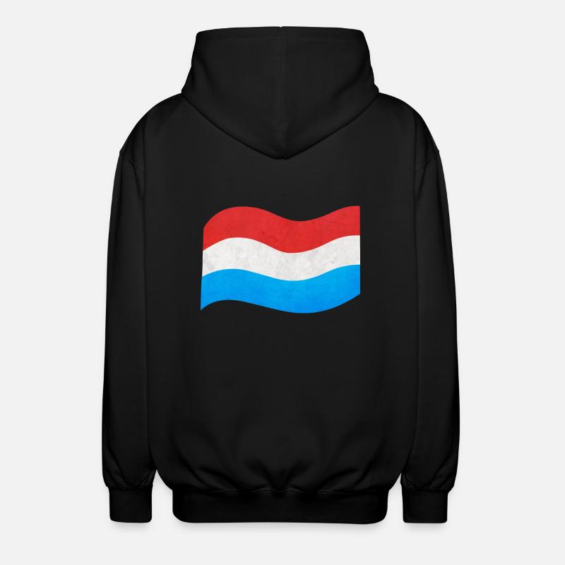 Le drapeau du Luxembourg - Veste à capuche unisexe - noir