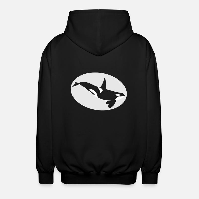 orca - Unisex Hooded Jacket - black
