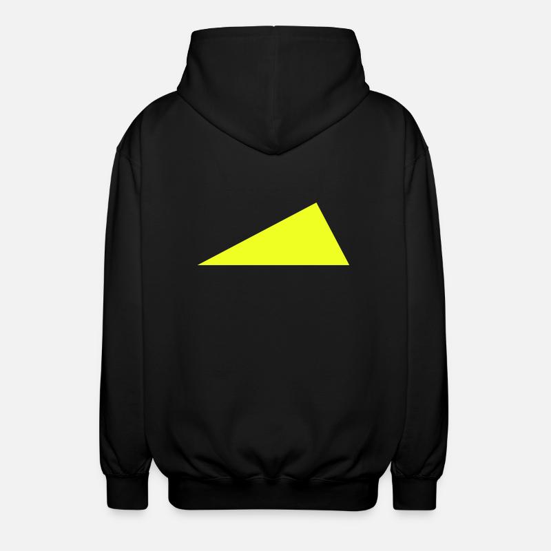 triangle - Unisex Hooded Jacket - black