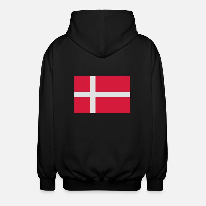 Drapeau danois - Veste à capuche unisexe - noir