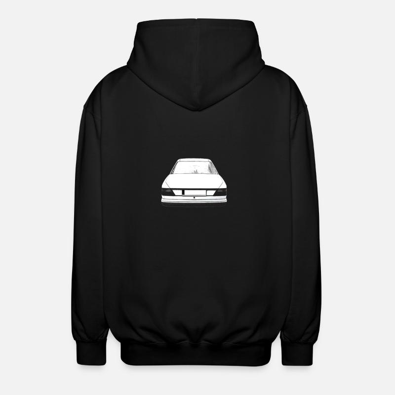 w124 back - Unisex Kapuzenjacke - Schwarz