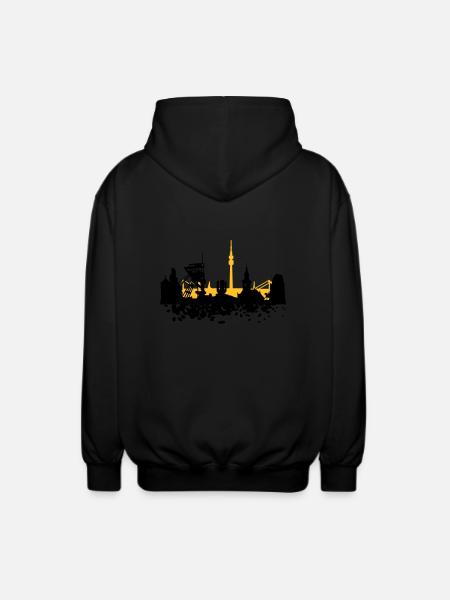 Dortmund Skyline - Veste à capuche unisexe - noir