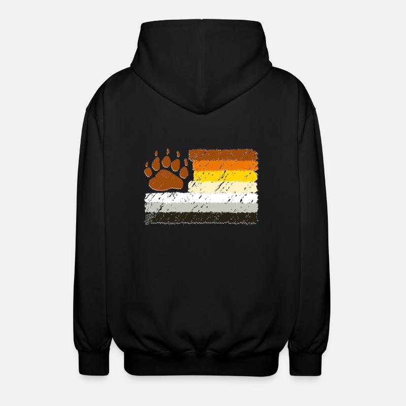 BEAR FLAG 1 - Veste à capuche unisexe - noir
