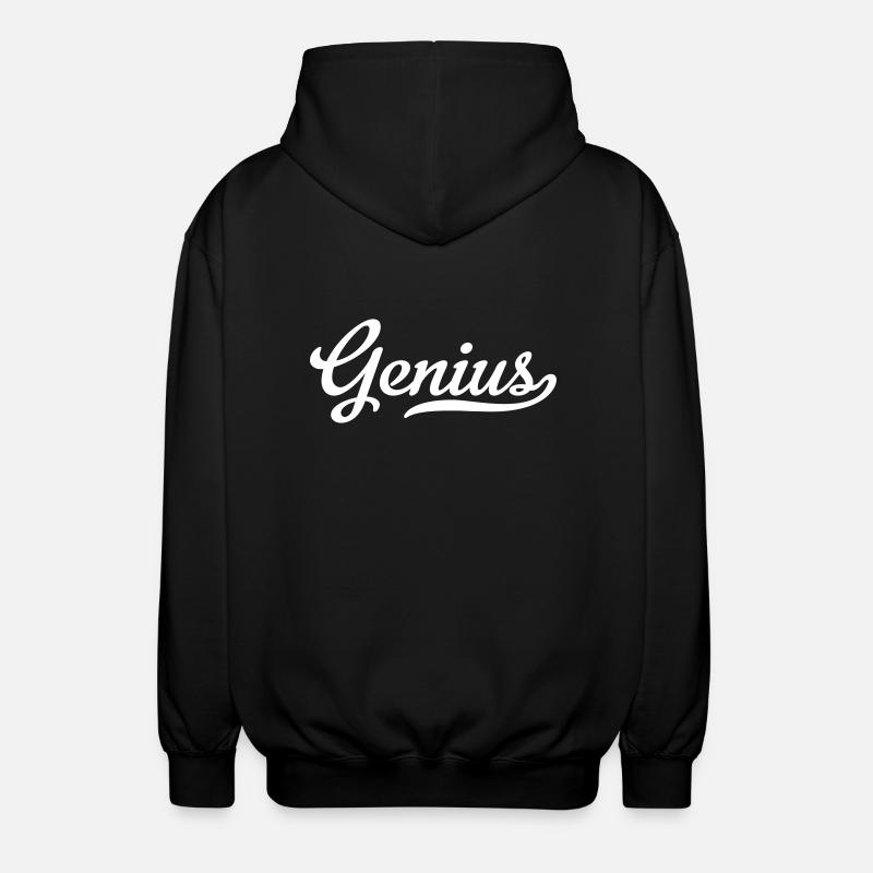 genius - Unisex Kapuzenjacke - Schwarz