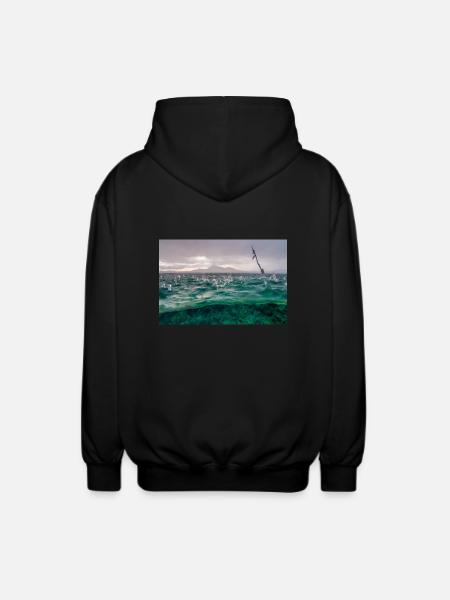 Waterdrop - Unisex Hooded Jacket - black