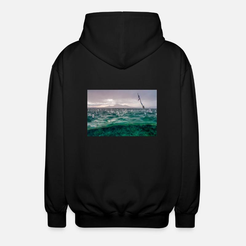 Waterdrop - Unisex Hooded Jacket - black