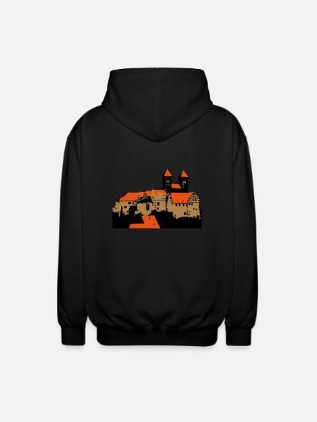Schloss Quedlinburg - Unisex Kapuzenjacke - Schwarz