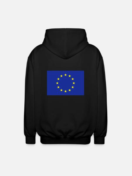 Europe__V001 - Unisex Kapuzenjacke - Schwarz