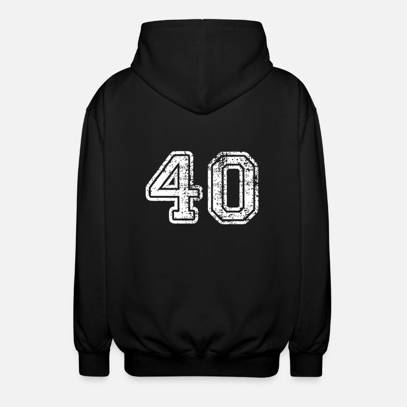 40 - Unisex Hooded Jacket - black