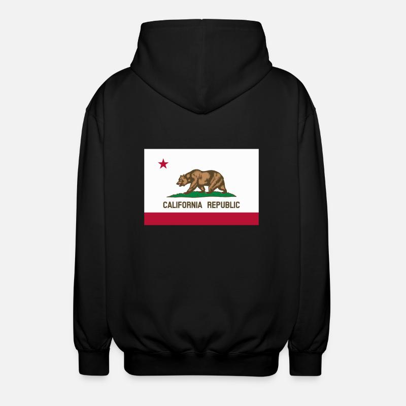 California - Unisex Hooded Jacket - black