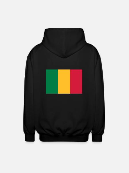 drapeau_mali - Veste à capuche unisexe - noir