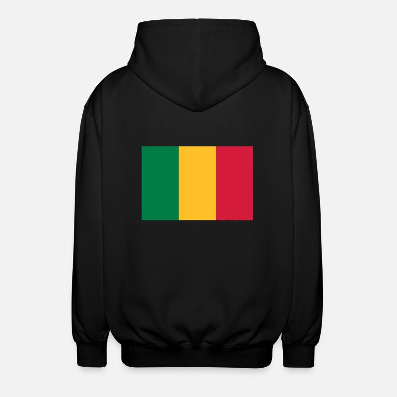 drapeau_mali - Veste à capuche unisexe - noir