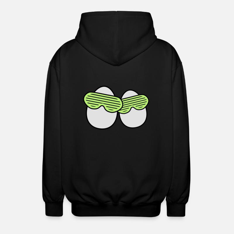 Funky Eggs - Veste à capuche unisexe - noir