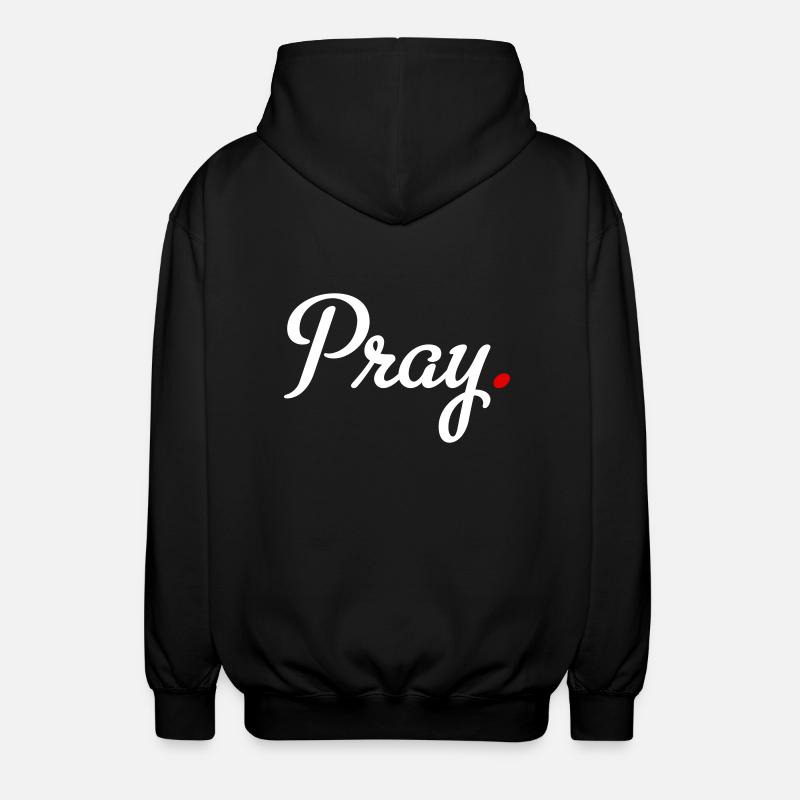 prier - Veste à capuche unisexe - noir