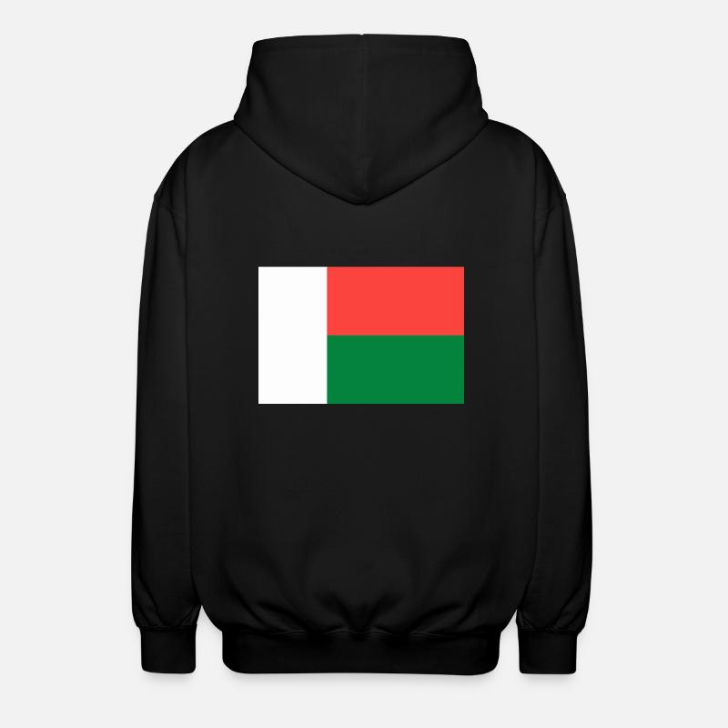 Drapeau Madagascar - Veste à capuche unisexe - noir