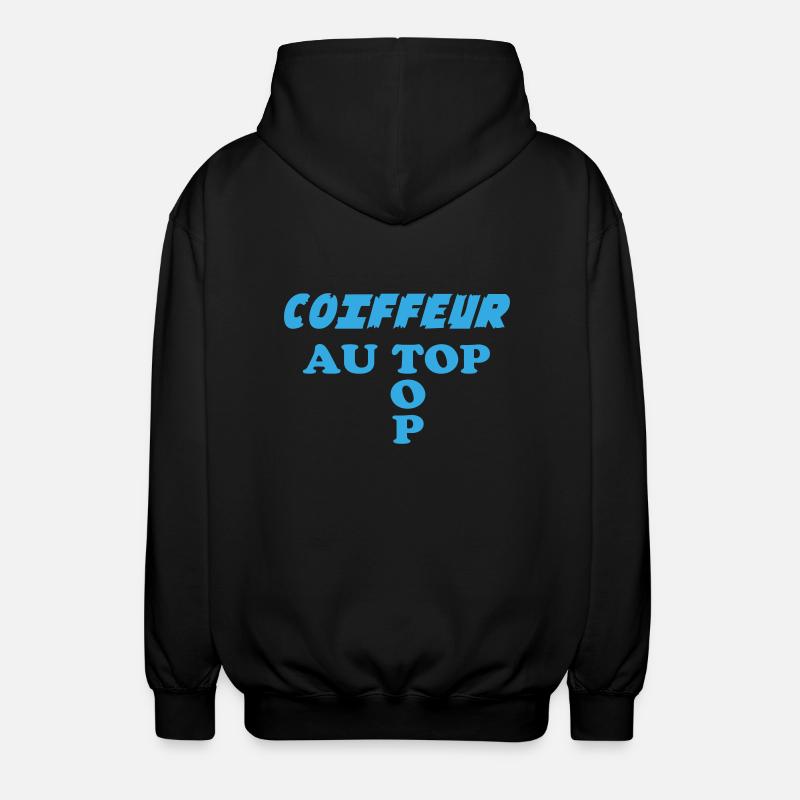 COIFFEUR au top - Veste à capuche unisexe - noir