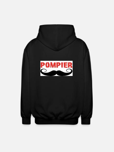 POMPIER - Veste à capuche unisexe - noir