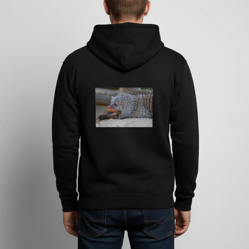 Gebänderte Manguste oder Zebramanguste Zebramanguste Unisex Kapuzenjacke