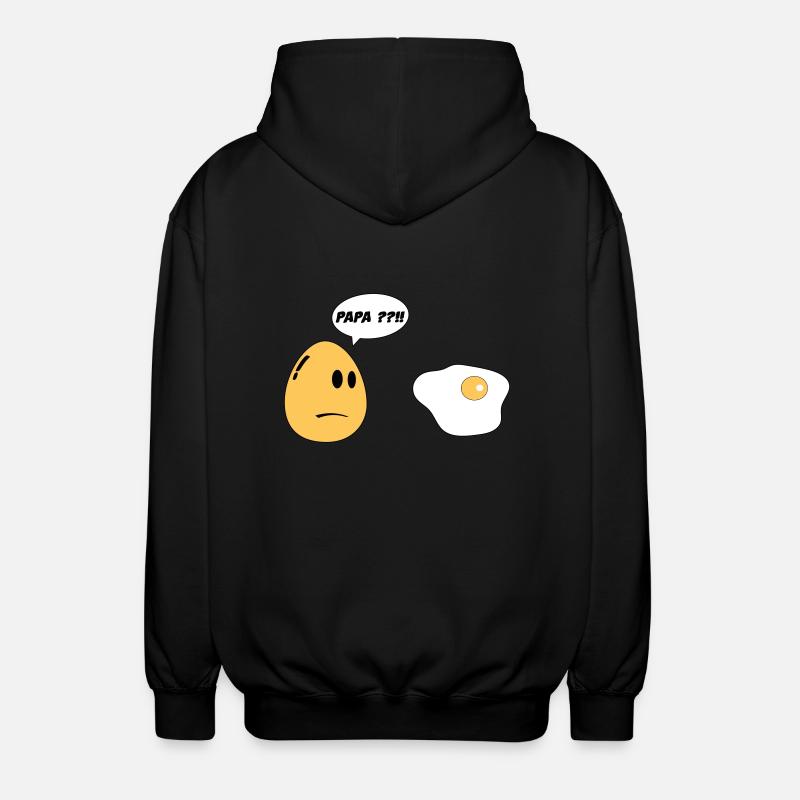 Egg Daddy - Unisex Hooded Jacket - black