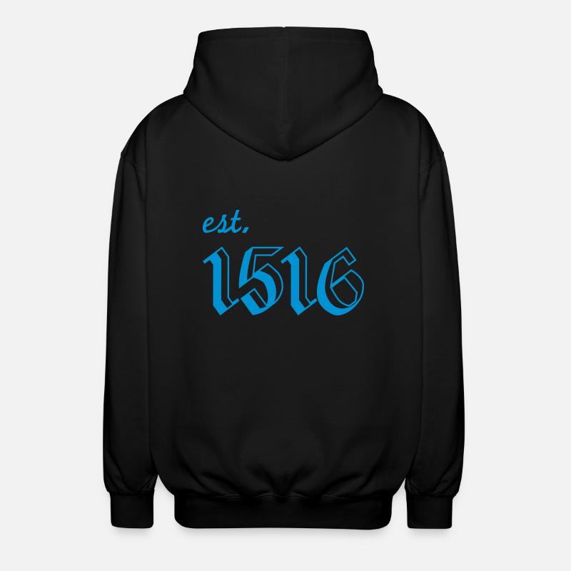 1516 - Unisex Kapuzenjacke - Schwarz