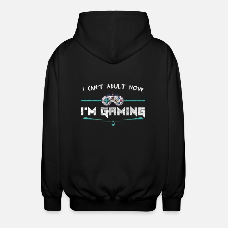 Gaming - Unisex Kapuzenjacke - Schwarz