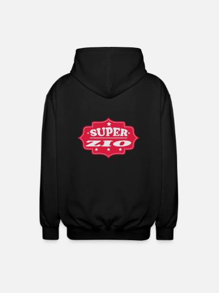 Super zio 111 - Unisex Hooded Jacket - black