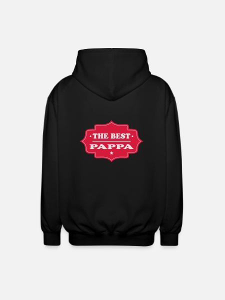 The best pappa 111 - Unisex Hooded Jacket - black