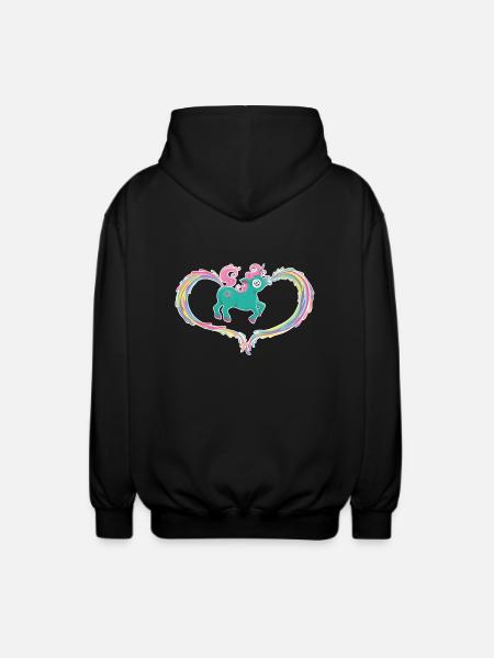 Unicorn - Unisex Hooded Jacket - black