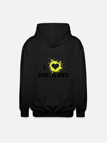 I Love Dortmund - Unisex Kapuzenjacke - Schwarz