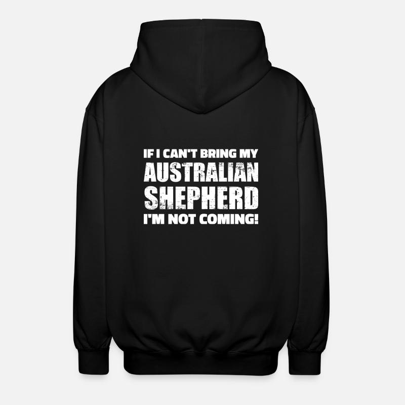 Australian shepherd - Veste à capuche unisexe - noir