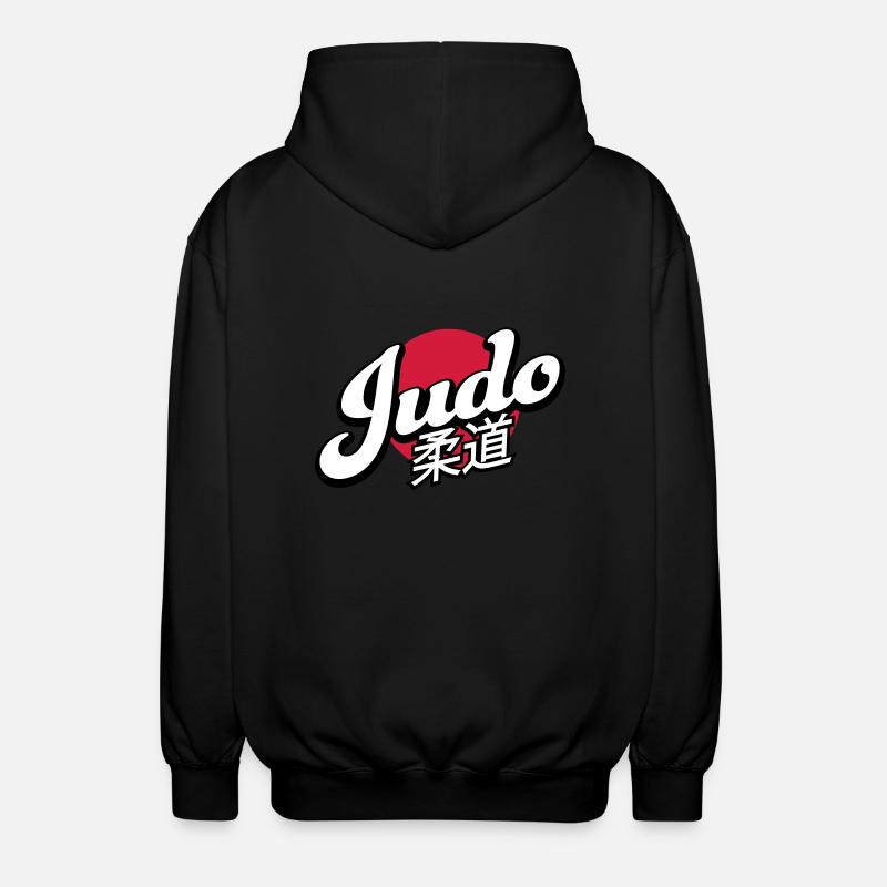 judo - Unisex Hooded Jacket - black