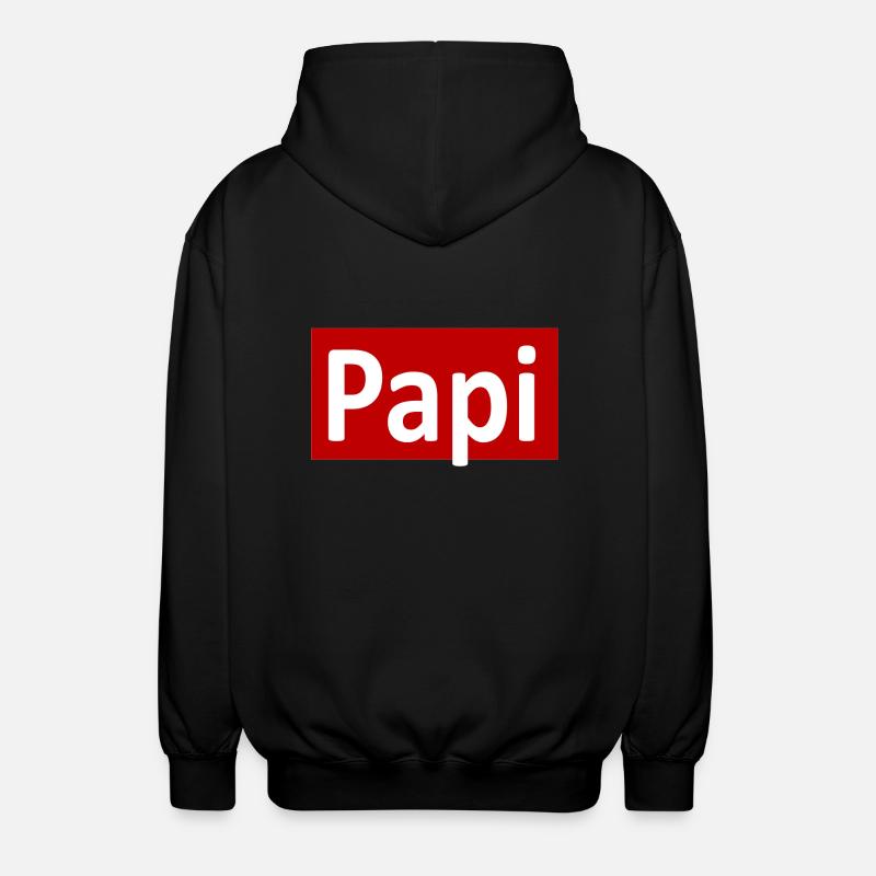 Papi Geschenk idee - Unisex Kapuzenjacke - Schwarz